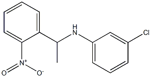 3-chloro-N-[1-(2-nitrophenyl)ethyl]aniline 结构式