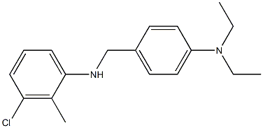 3-chloro-N-{[4-(diethylamino)phenyl]methyl}-2-methylaniline 结构式