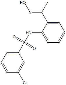3-chloro-N-{2-[1-(hydroxyimino)ethyl]phenyl}benzene-1-sulfonamide 结构式