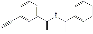 3-cyano-N-(1-phenylethyl)benzamide 结构式