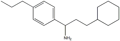 3-cyclohexyl-1-(4-propylphenyl)propan-1-amine 结构式