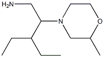 3-ethyl-2-(2-methylmorpholin-4-yl)pentan-1-amine 结构式