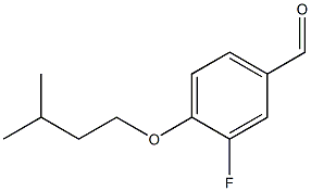 3-fluoro-4-(3-methylbutoxy)benzaldehyde 结构式