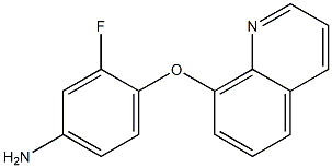 3-fluoro-4-(quinolin-8-yloxy)aniline 结构式