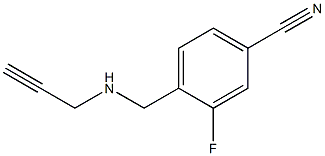 3-fluoro-4-[(prop-2-yn-1-ylamino)methyl]benzonitrile 结构式