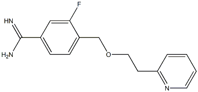 3-fluoro-4-{[2-(pyridin-2-yl)ethoxy]methyl}benzene-1-carboximidamide 结构式