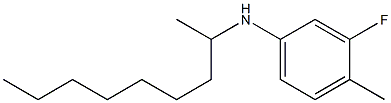 3-fluoro-4-methyl-N-(nonan-2-yl)aniline 结构式