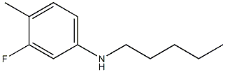 3-fluoro-4-methyl-N-pentylaniline 结构式