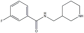 3-fluoro-N-(piperidin-3-ylmethyl)benzamide 结构式