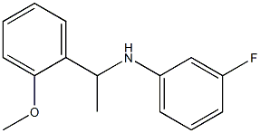 3-fluoro-N-[1-(2-methoxyphenyl)ethyl]aniline 结构式