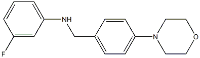 3-fluoro-N-{[4-(morpholin-4-yl)phenyl]methyl}aniline 结构式