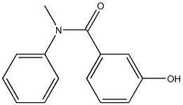 3-hydroxy-N-methyl-N-phenylbenzamide 结构式