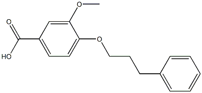 3-methoxy-4-(3-phenylpropoxy)benzoic acid 结构式