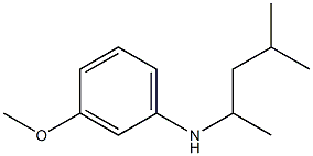 3-methoxy-N-(4-methylpentan-2-yl)aniline 结构式