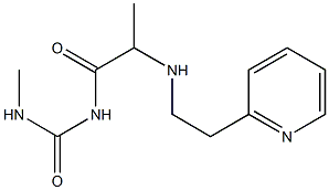 3-methyl-1-(2-{[2-(pyridin-2-yl)ethyl]amino}propanoyl)urea 结构式