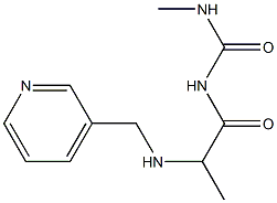 3-methyl-1-{2-[(pyridin-3-ylmethyl)amino]propanoyl}urea 结构式
