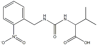 3-methyl-2-({[(2-nitrophenyl)methyl]carbamoyl}amino)butanoic acid 结构式