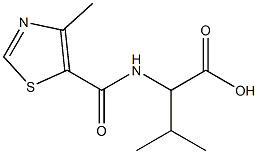 3-methyl-2-[(4-methyl-1,3-thiazol-5-yl)formamido]butanoic acid 结构式