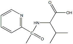 3-methyl-2-[1-(pyridin-2-yl)acetamido]butanoic acid 结构式