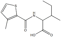 3-methyl-2-{[(3-methylthien-2-yl)carbonyl]amino}pentanoic acid 结构式