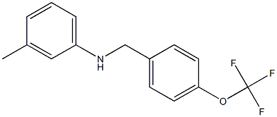 3-methyl-N-{[4-(trifluoromethoxy)phenyl]methyl}aniline 结构式