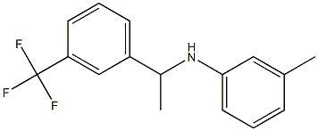 3-methyl-N-{1-[3-(trifluoromethyl)phenyl]ethyl}aniline 结构式