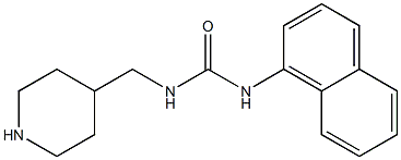 3-naphthalen-1-yl-1-(piperidin-4-ylmethyl)urea 结构式