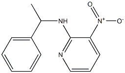 3-nitro-N-(1-phenylethyl)pyridin-2-amine 结构式