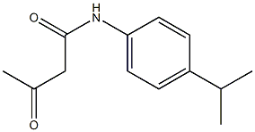 3-oxo-N-[4-(propan-2-yl)phenyl]butanamide 结构式