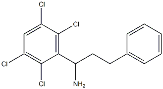 3-phenyl-1-(2,3,5,6-tetrachlorophenyl)propan-1-amine 结构式