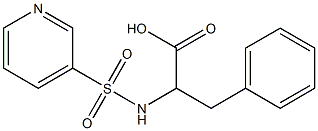 3-phenyl-2-(pyridine-3-sulfonamido)propanoic acid 结构式
