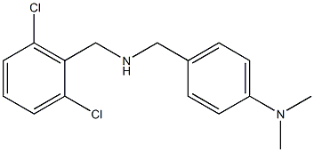 4-({[(2,6-dichlorophenyl)methyl]amino}methyl)-N,N-dimethylaniline 结构式