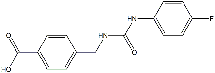 4-({[(4-fluorophenyl)carbamoyl]amino}methyl)benzoic acid 结构式