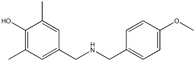 4-({[(4-methoxyphenyl)methyl]amino}methyl)-2,6-dimethylphenol 结构式