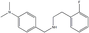 4-({[2-(2-fluorophenyl)ethyl]amino}methyl)-N,N-dimethylaniline 结构式