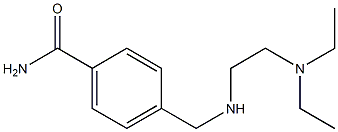 4-({[2-(diethylamino)ethyl]amino}methyl)benzamide 结构式