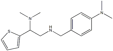 4-({[2-(dimethylamino)-2-(thiophen-2-yl)ethyl]amino}methyl)-N,N-dimethylaniline 结构式