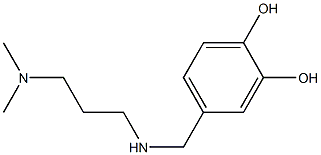 4-({[3-(dimethylamino)propyl]amino}methyl)benzene-1,2-diol 结构式