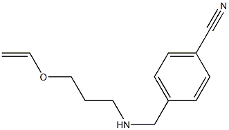 4-({[3-(ethenyloxy)propyl]amino}methyl)benzonitrile 结构式