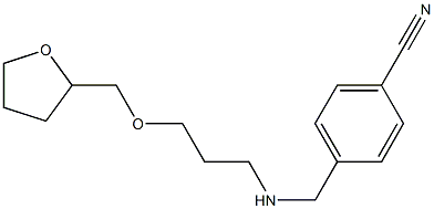 4-({[3-(oxolan-2-ylmethoxy)propyl]amino}methyl)benzonitrile 结构式