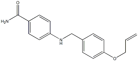 4-({[4-(prop-2-en-1-yloxy)phenyl]methyl}amino)benzamide 结构式