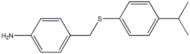 4-({[4-(propan-2-yl)phenyl]sulfanyl}methyl)aniline 结构式