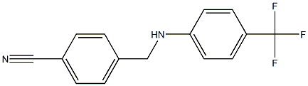 4-({[4-(trifluoromethyl)phenyl]amino}methyl)benzonitrile 结构式