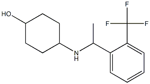 4-({1-[2-(trifluoromethyl)phenyl]ethyl}amino)cyclohexan-1-ol 结构式