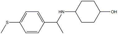 4-({1-[4-(methylsulfanyl)phenyl]ethyl}amino)cyclohexan-1-ol 结构式