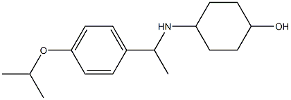 4-({1-[4-(propan-2-yloxy)phenyl]ethyl}amino)cyclohexan-1-ol 结构式