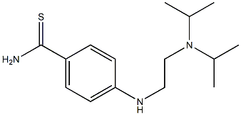 4-({2-[bis(propan-2-yl)amino]ethyl}amino)benzene-1-carbothioamide 结构式