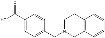 4-(1,2,3,4-tetrahydroisoquinolin-2-ylmethyl)benzoic acid 结构式