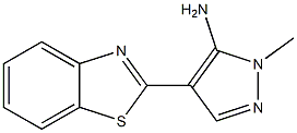 4-(1,3-benzothiazol-2-yl)-1-methyl-1H-pyrazol-5-amine 结构式