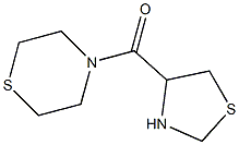4-(1,3-thiazolidin-4-ylcarbonyl)thiomorpholine 结构式